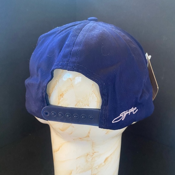 Vintage NWT Deadstock University of Notre Dame Blue Yellow Signature 80s 90s Hat - Picture 3 of 6